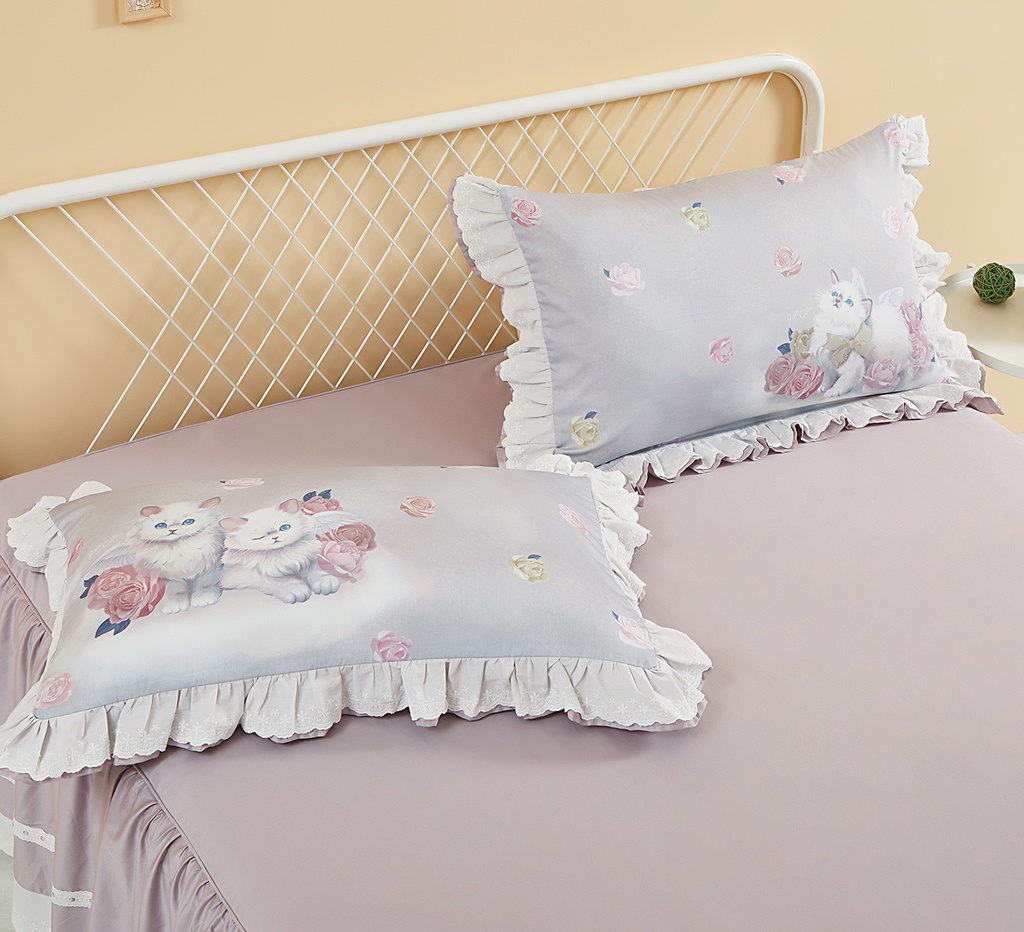 【Rose Cutie x Ms LUTRA】Angel Kitten布団カバー4点セット寝具BOX