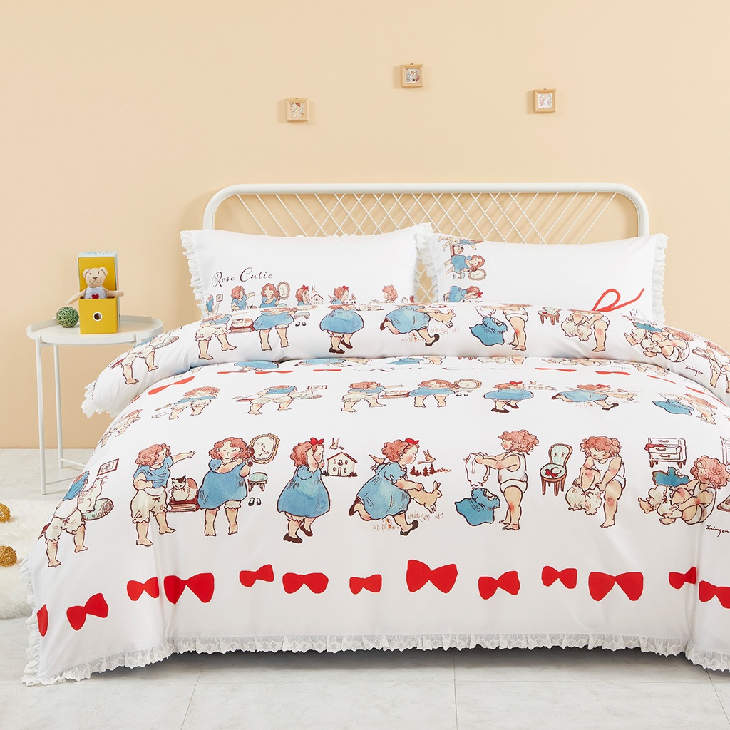 【Rose Cutie x Krimgen】Outfits布団カバー4点セット