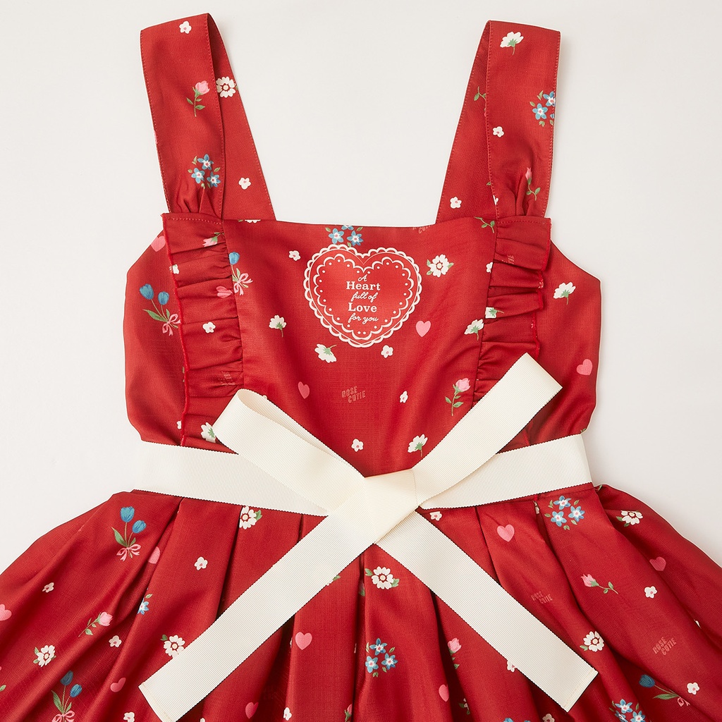 【Rose Cutie】Red Heart Dolls with Pipi ジャンパースカート