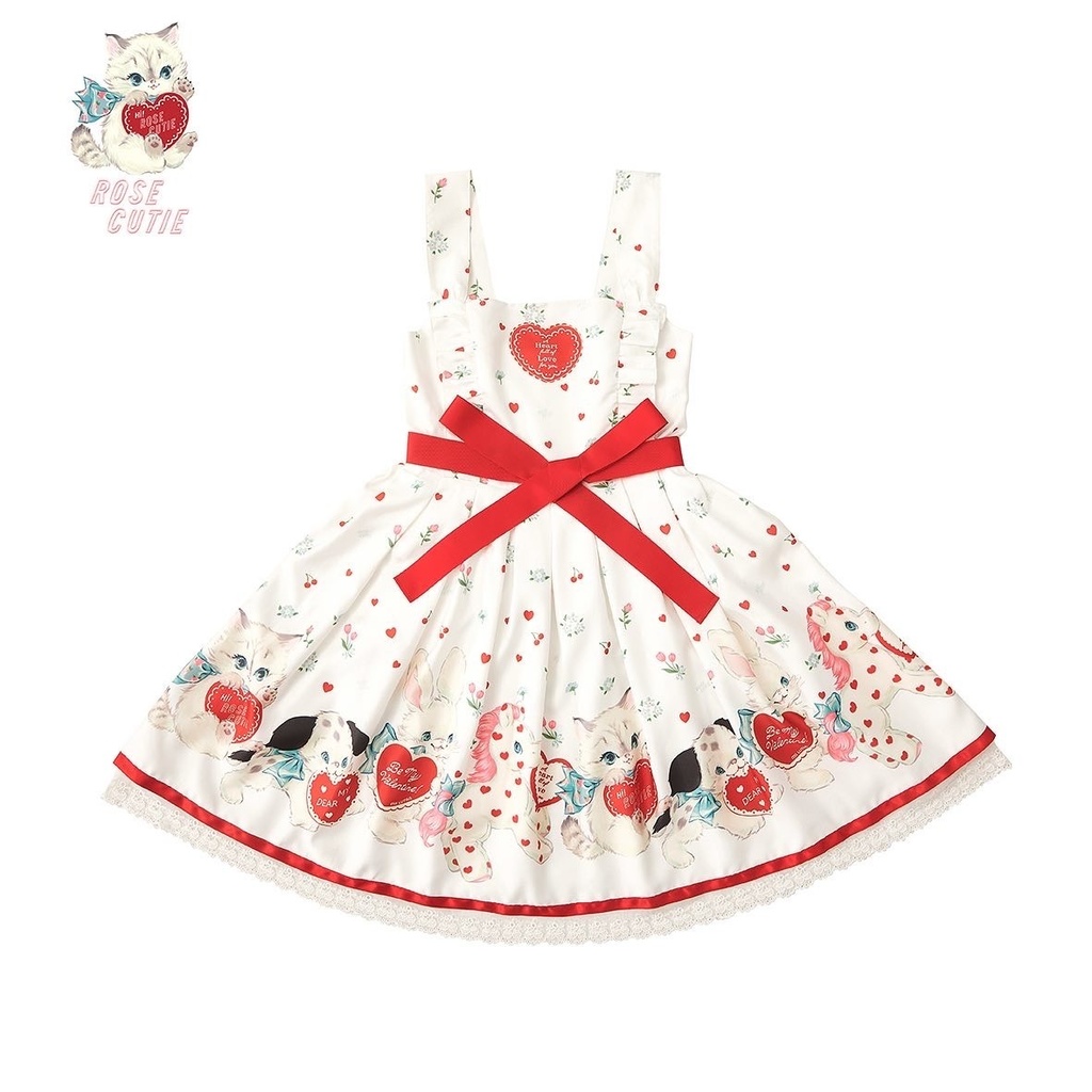 【Rose Cutie】Red Heart Dolls with Pipi ジャンパースカート