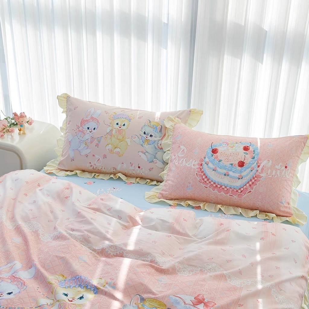 【Rose Cutie x Ms LUTRA】Happy Cake布団カバー4点セット