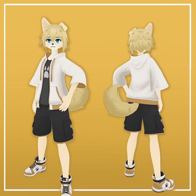 オリジナル3Dモデル ロロ 【VRChat Quest対応3Dアバター】