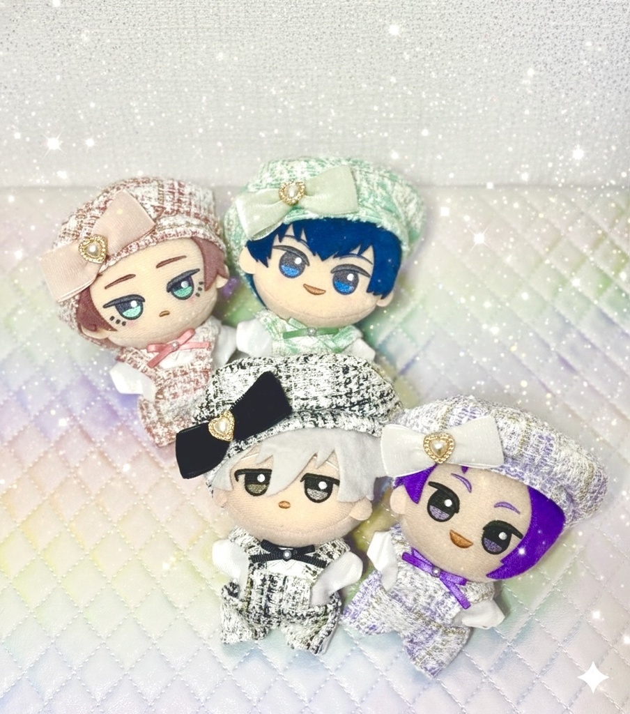 ツイードサロペセット