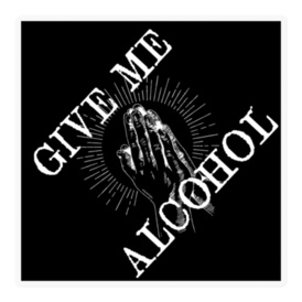 酒乞いステッカー