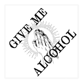 酒乞いステッカー