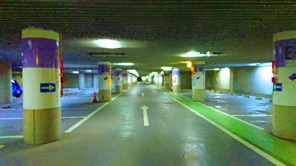 【背景素材】地下駐車場 13種類
