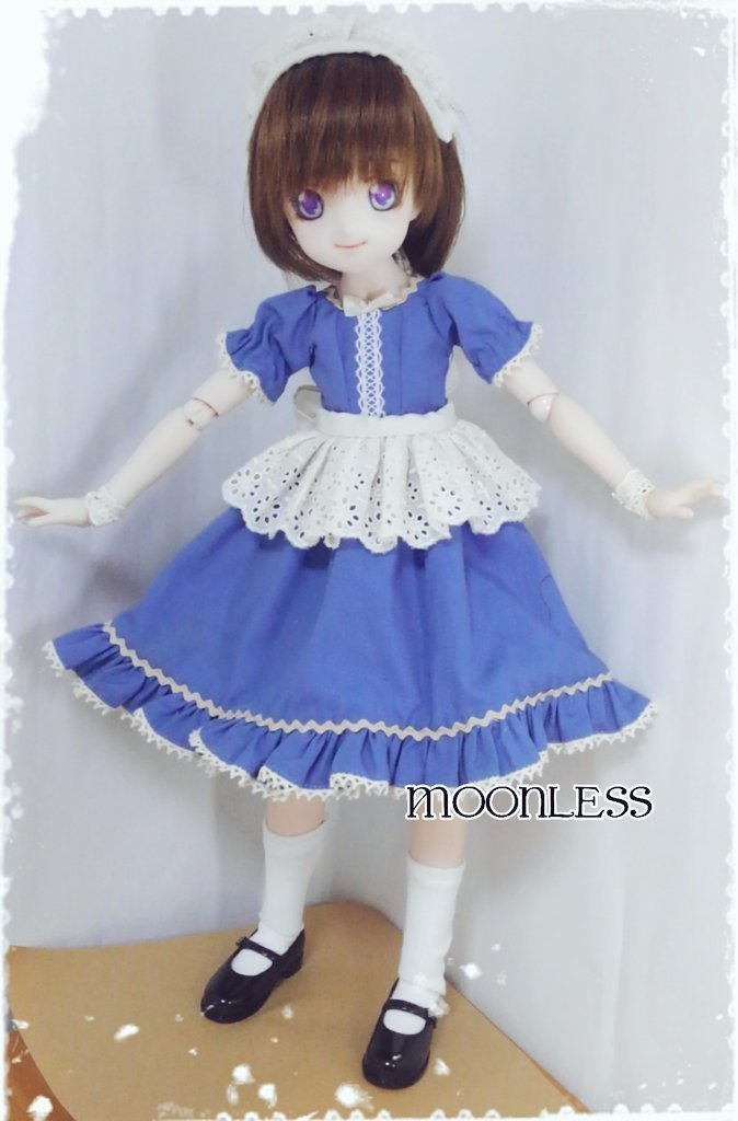 MDD S胸サイズ用 メイド/ウェイトレスセット　ブルー