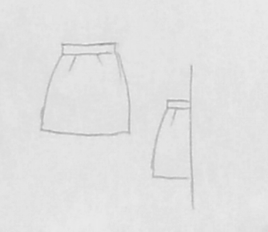 MDDサイズ セミタイトスカート