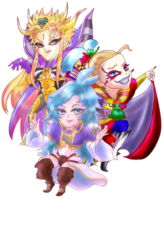 皇帝×ケフカ×クジャ アクキー