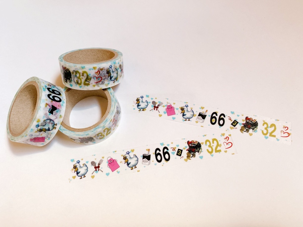 アヒルのコックさんのマスキングテープ