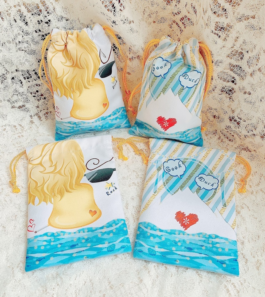 ROCKなアヒルの巾着