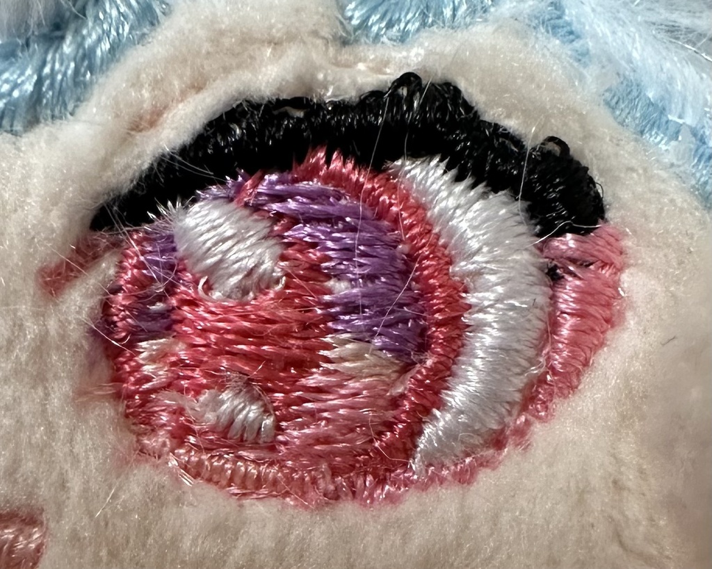 【10cm】自作ぬいぐるみ 水色ちびうさぎ