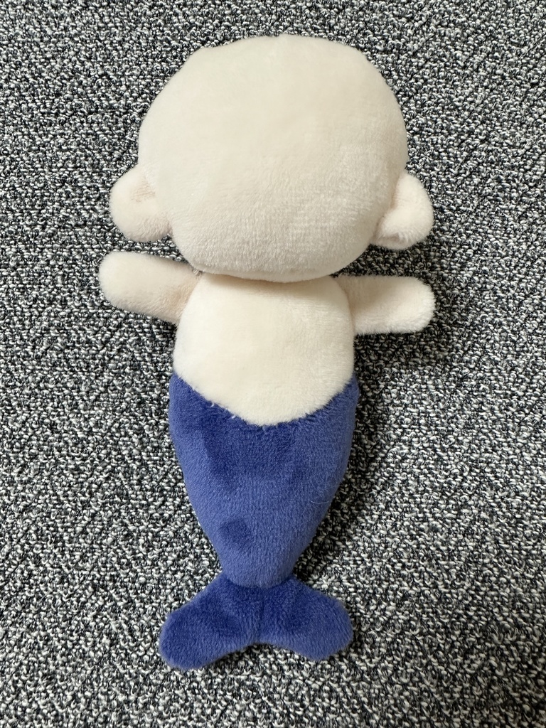 【10cm】ちびおばけぬい(ちびばけぬい) ちび人魚ぬい 型紙 作り方説明書付き