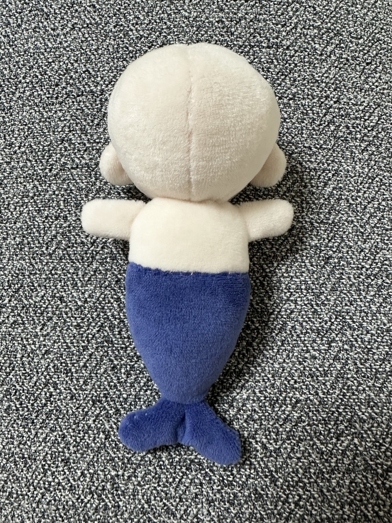 【10cm】ちびおばけぬい(ちびばけぬい) ちび人魚ぬい 型紙 作り方説明書付き