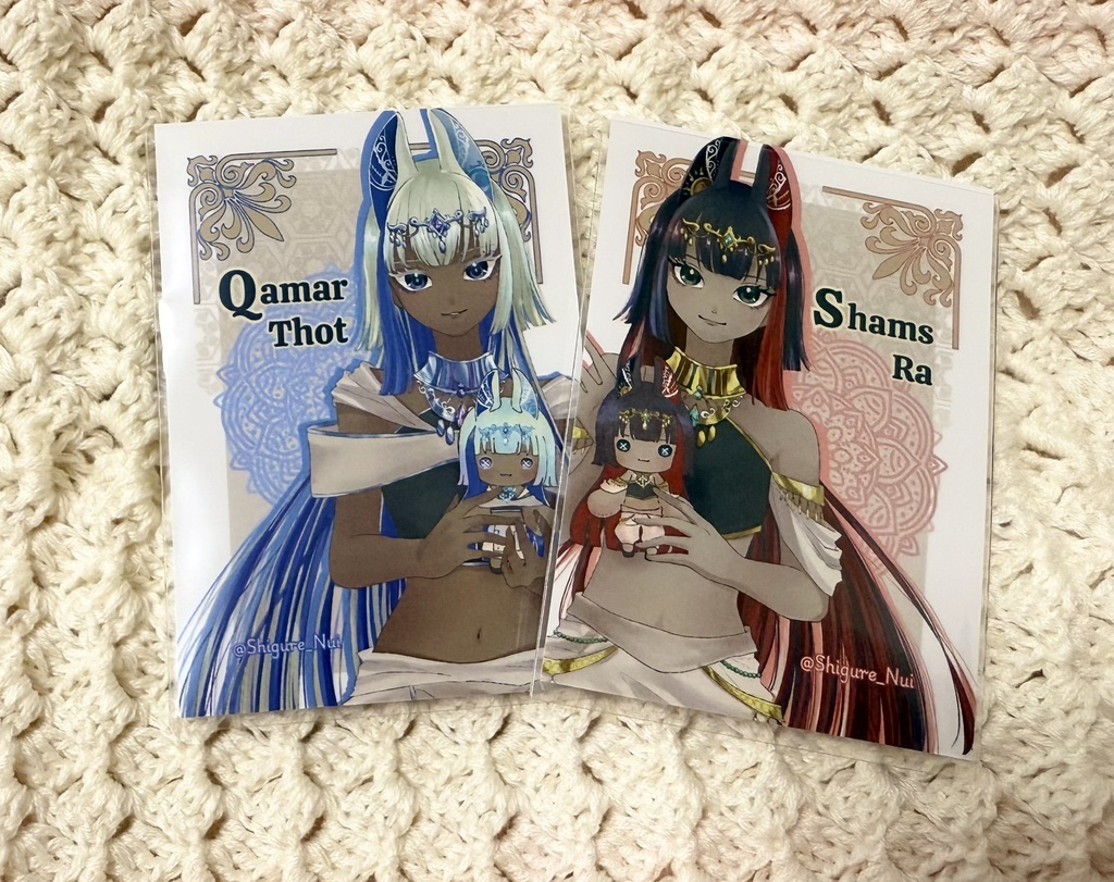 棉花娃娃 フォト風イラストカード シャムス・ラー カマルトート
