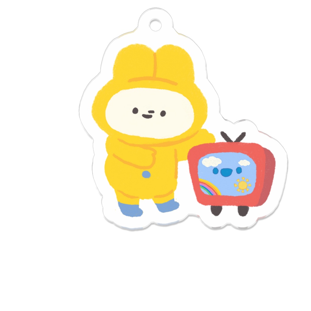 にんじんちゃんと箱テレビちゃんキーホルダー