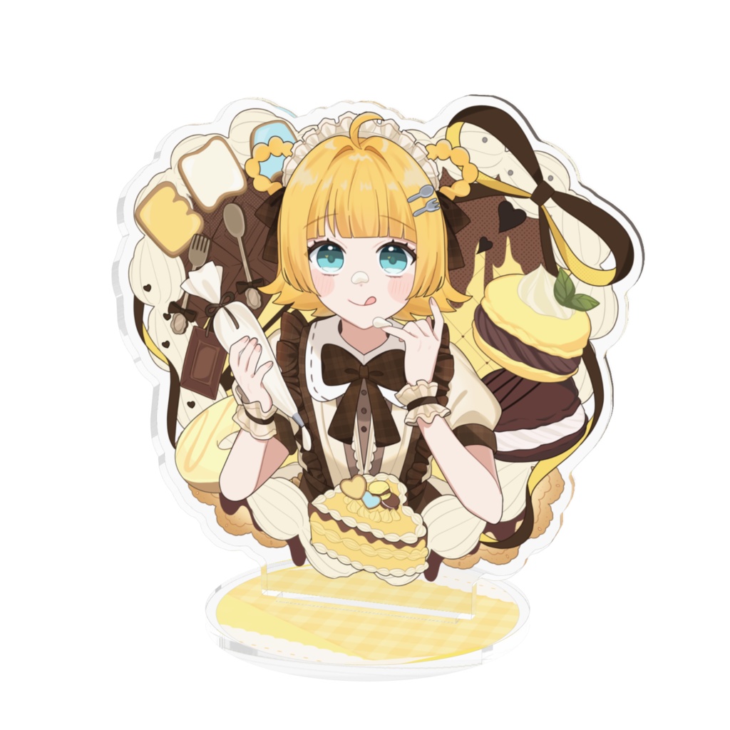 円円愛プリンメイド衣装 アクリルフィギュア（等身ver.）