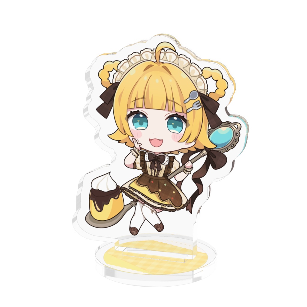 円円愛プリンメイド衣装 アクリルフィギュア（ミニキャラver.）