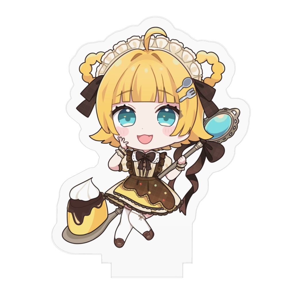 円円愛プリンメイド衣装 アクリルフィギュア(ミニキャラver.)