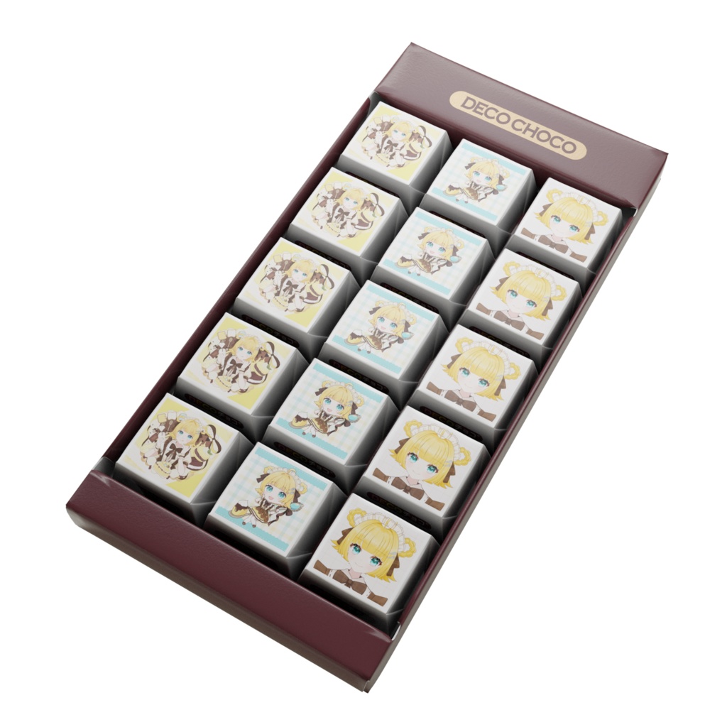 円円愛プリンメイド衣装 DECOチョコ15個入り