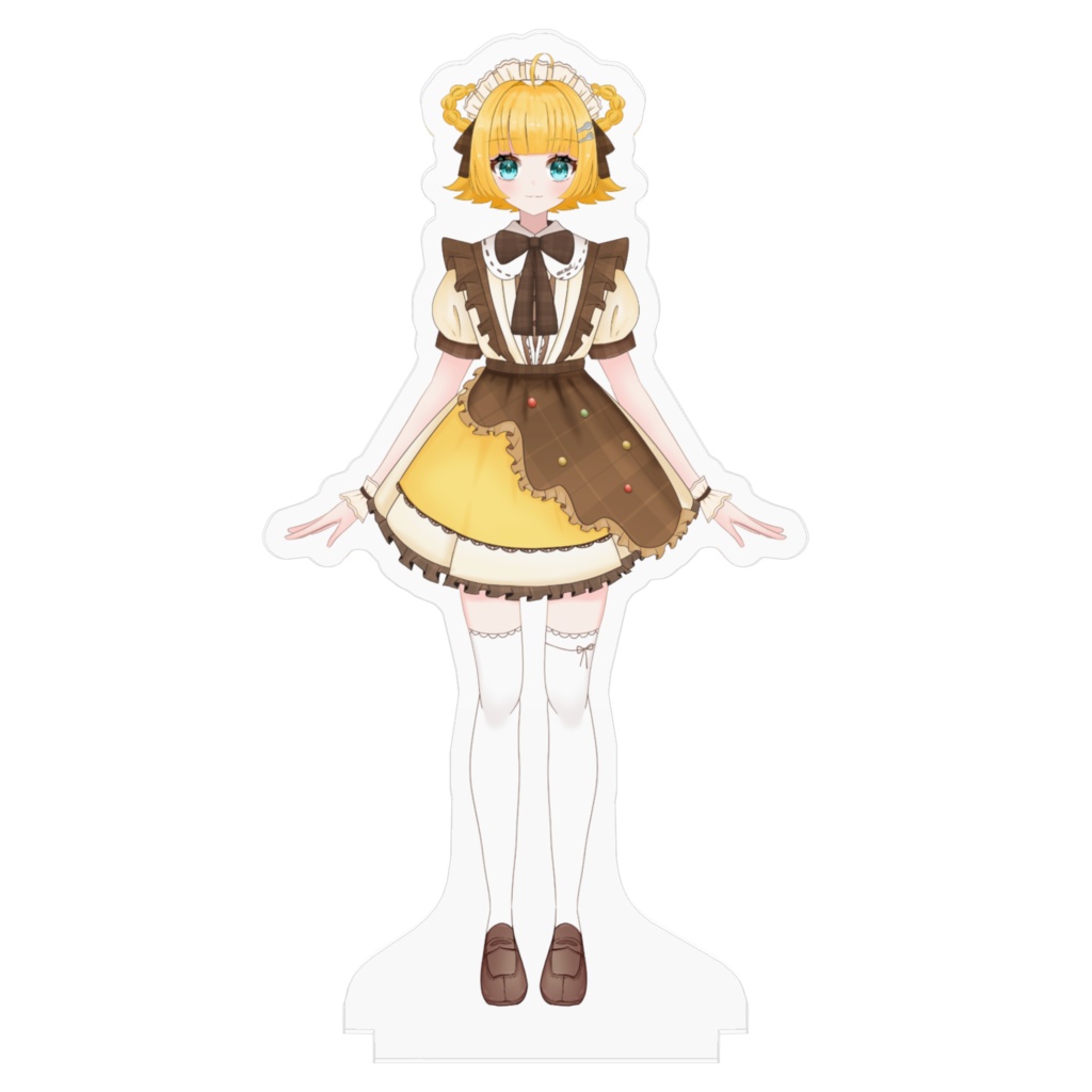 円円愛プリンメイド衣装 アクリルフィギュア(立ち絵ver.)