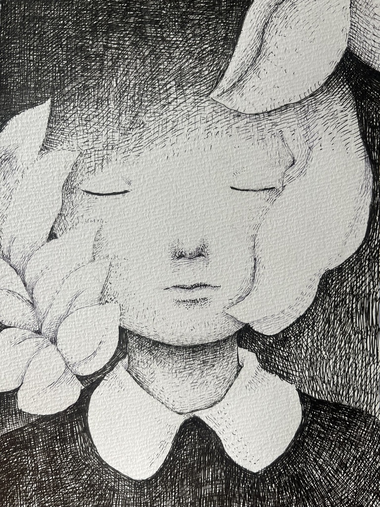原画「包まれるように」