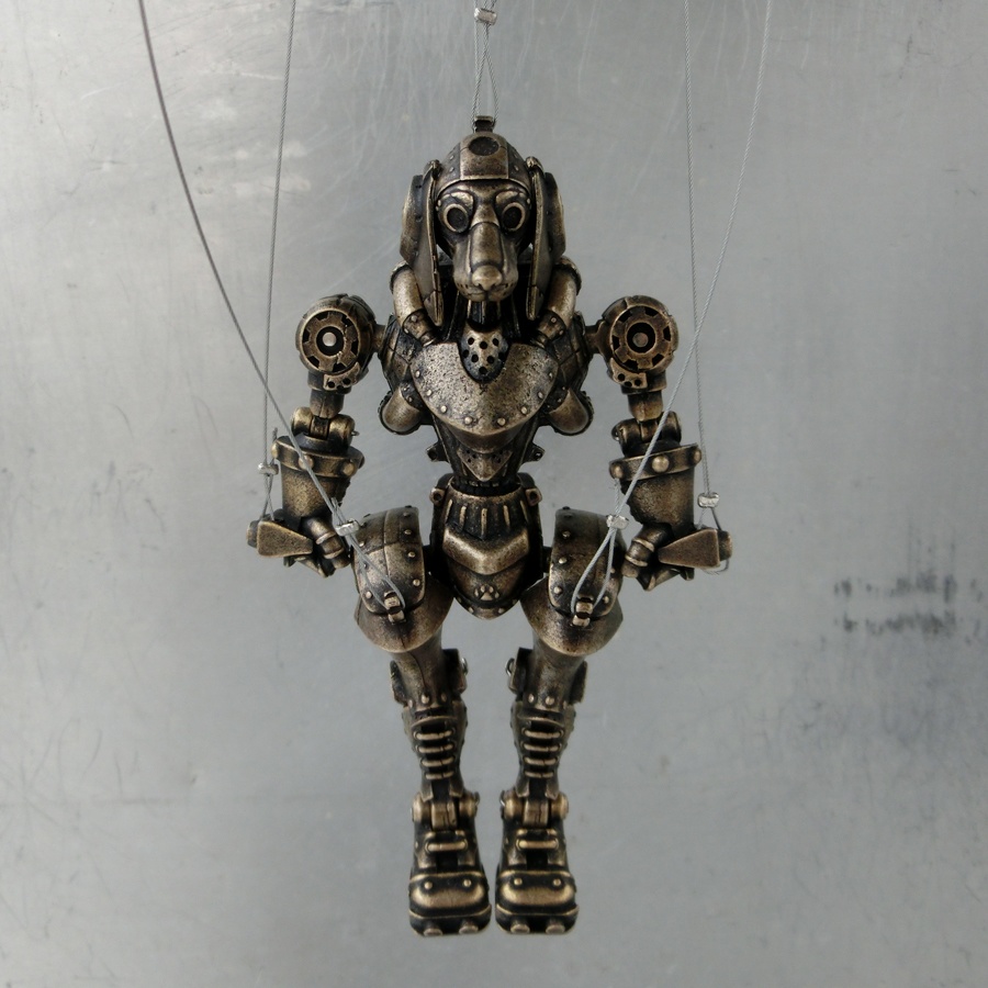 合金製マリオネット SMOKY DOG BRASS