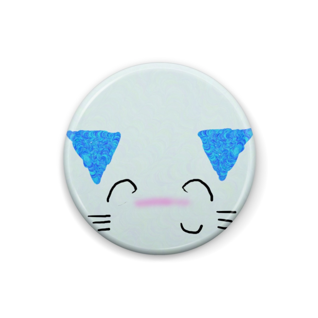 ねこのティーチくんにらめっこバッジ