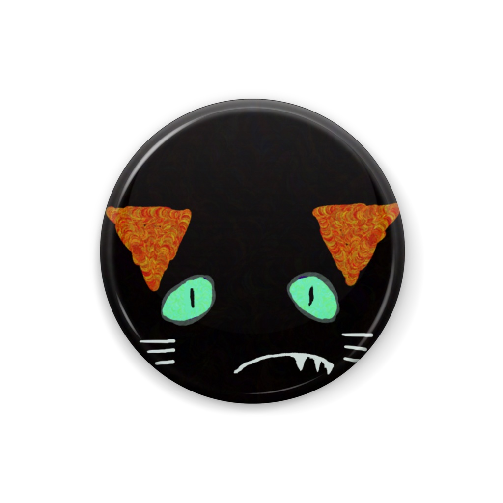 ねこのティーチくんにらめっこバッジ