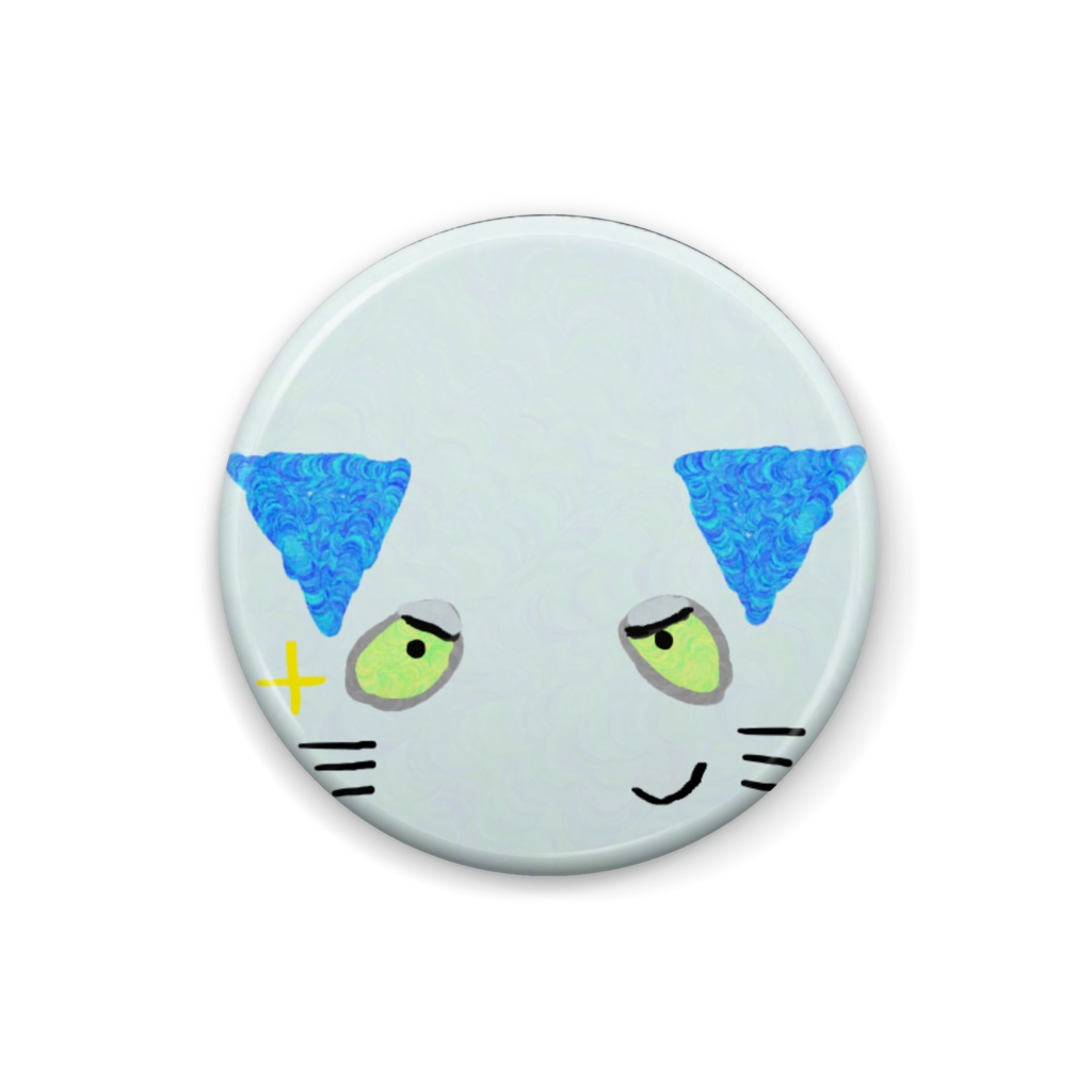 ねこのティーチくんにらめっこバッジ