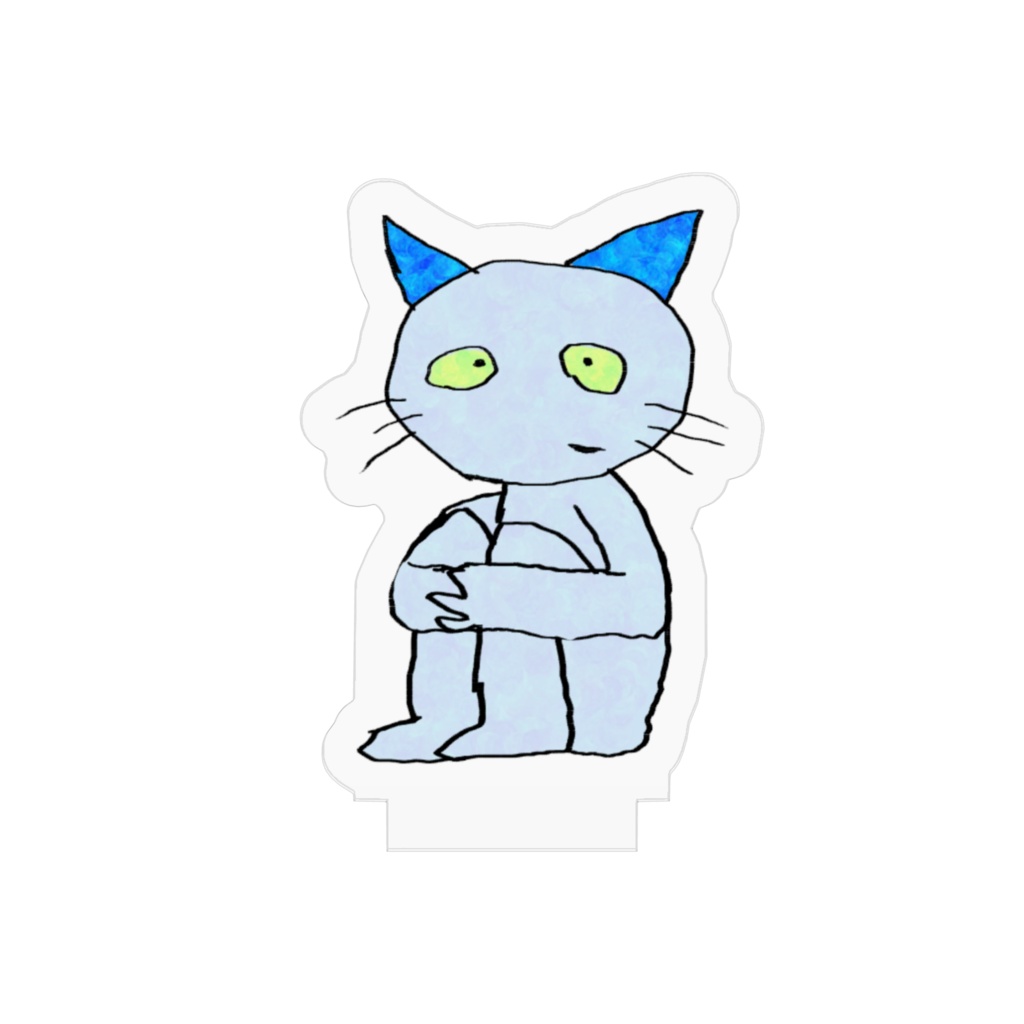 ねこのティーチくん おすわりアクリルフィギュア