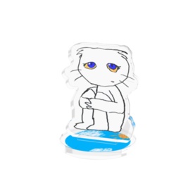 ねこのティーチくん おすわりアクリルフィギュア