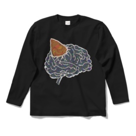 ネコミミ脳味噌ロングスリーブTシャツ