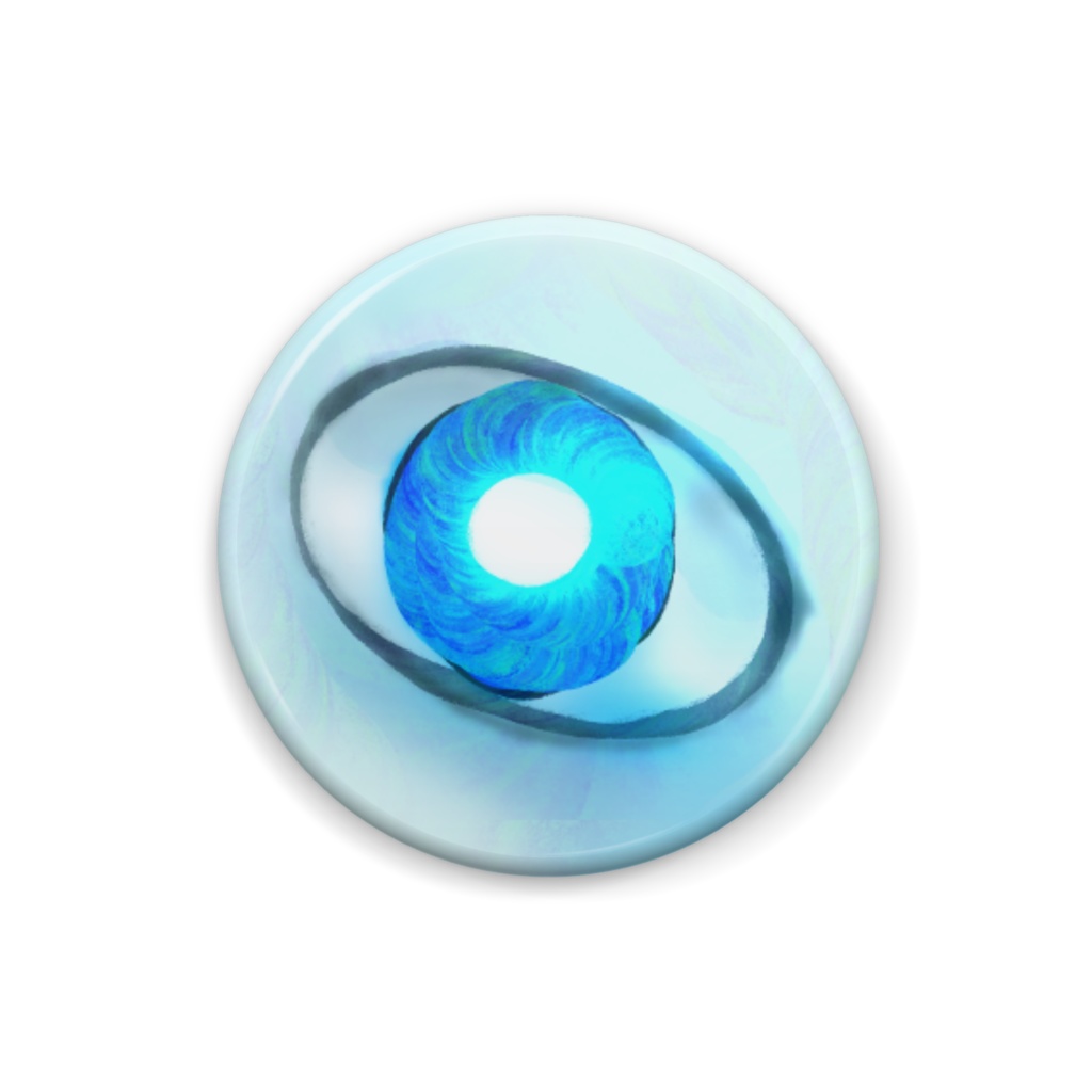 ねこのティーチくん　蒼い瞳バッジ