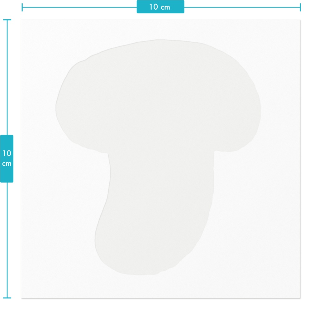 ねこのティーチくん きらいなたべものステッカー ~ピーマン(しいたけ)×ティーチくん~