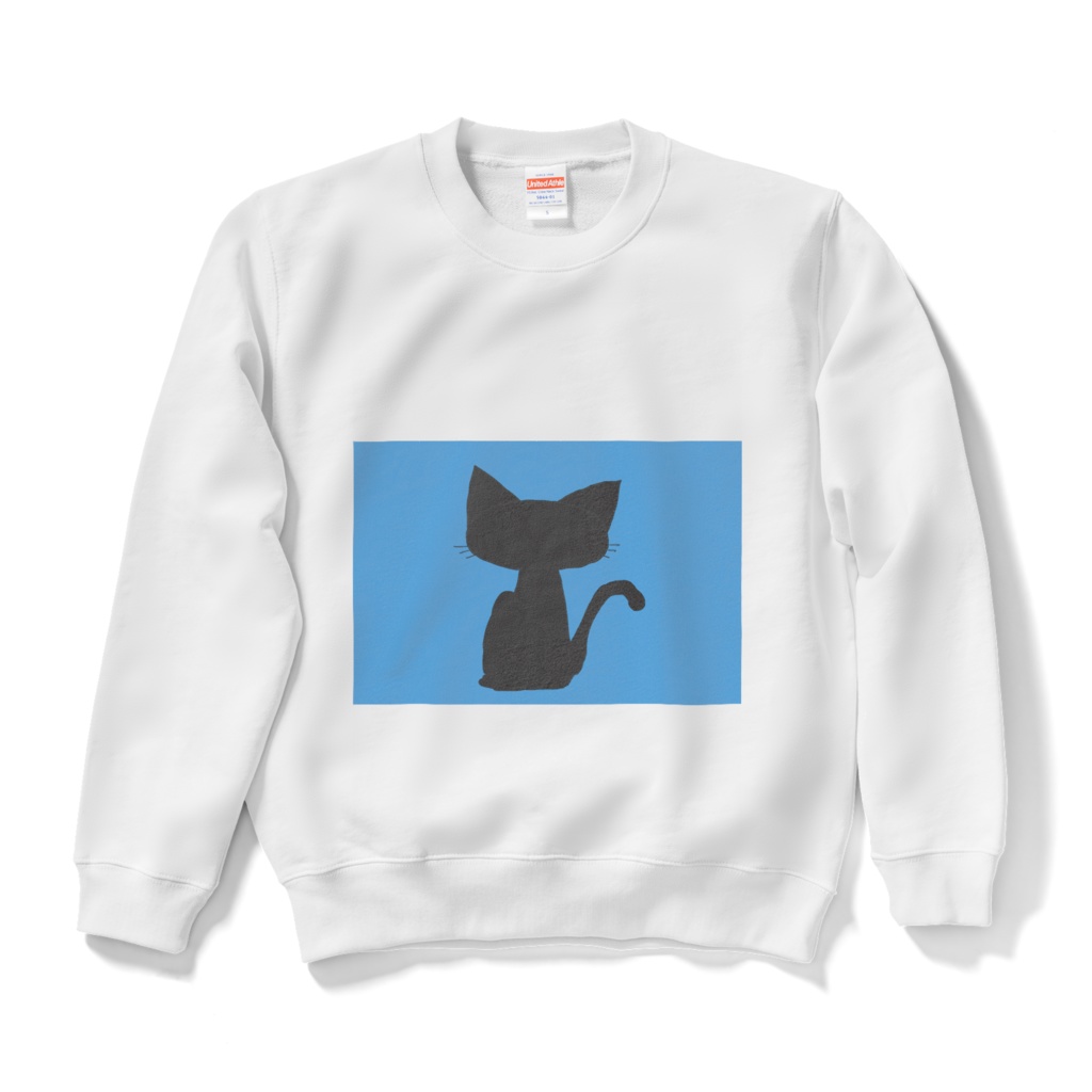 ねこのティーチくん　シルエットスウェット