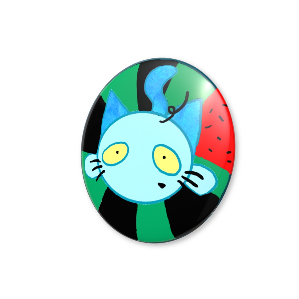 すいかのティーチくん缶バッジ ~ティーチくん~