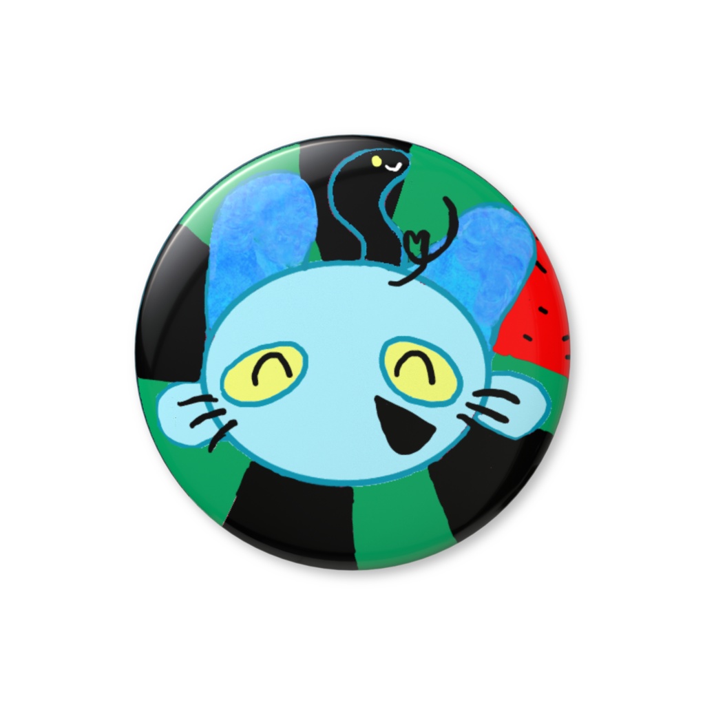 すいかのティーチくん缶バッジ ~サムくん~