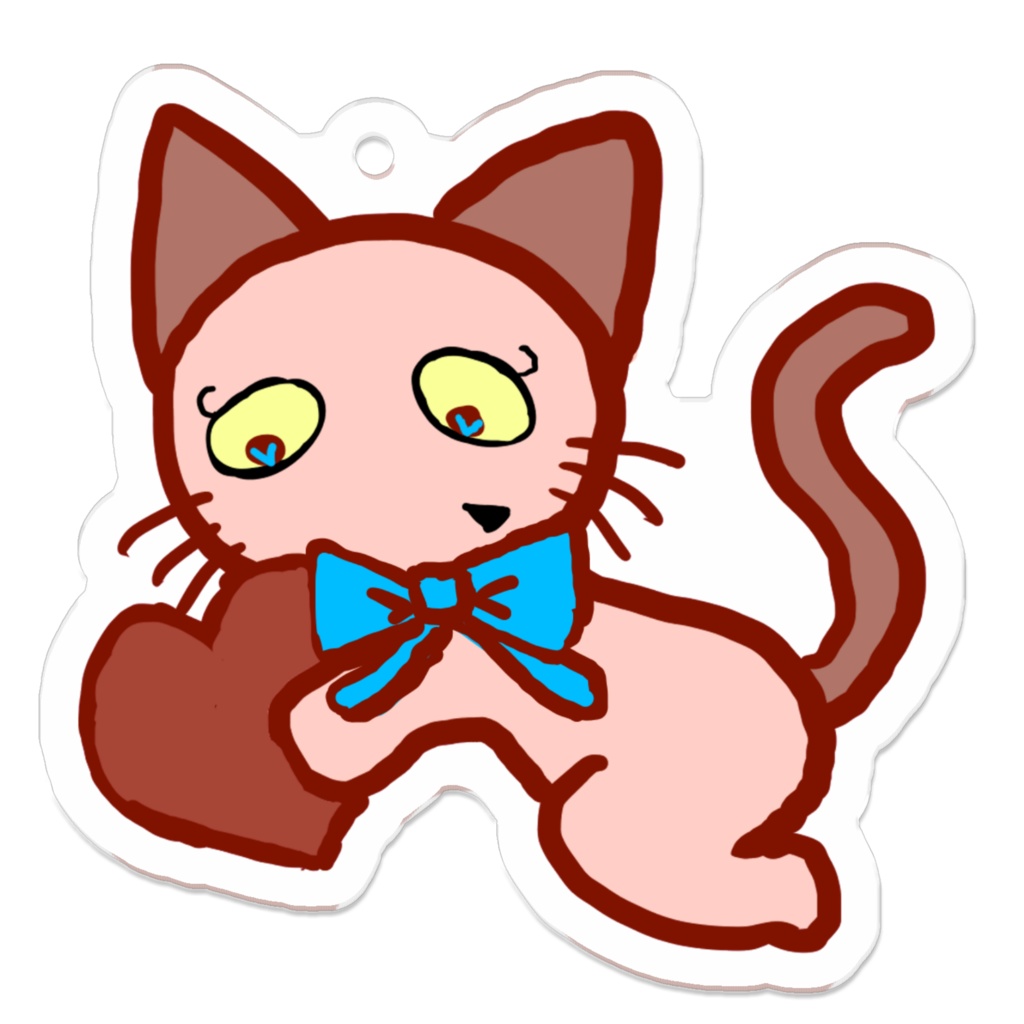 おかしのティーチちゃんアクリルキーホルダー ~ミルクチョコティーチちゃん~