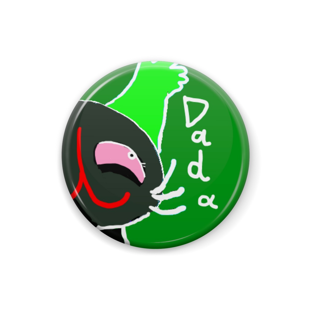 ティーチくんぎょろりバッチ だだ