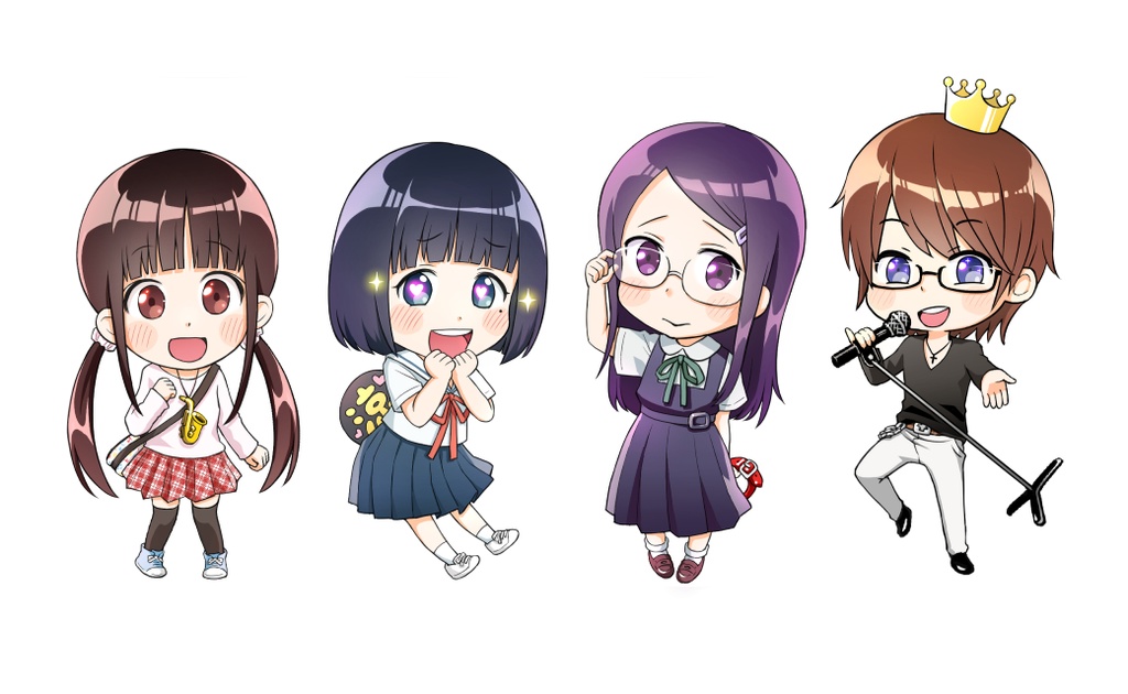 『歌い手のバラッド』アクリルフィギュア4種セット