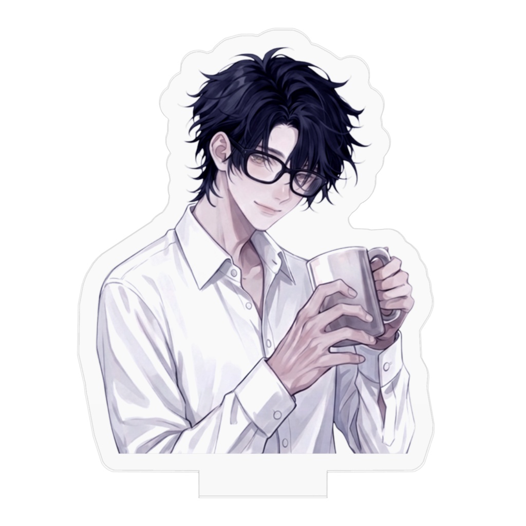 黒髪眼鏡 アクリルフィギュア