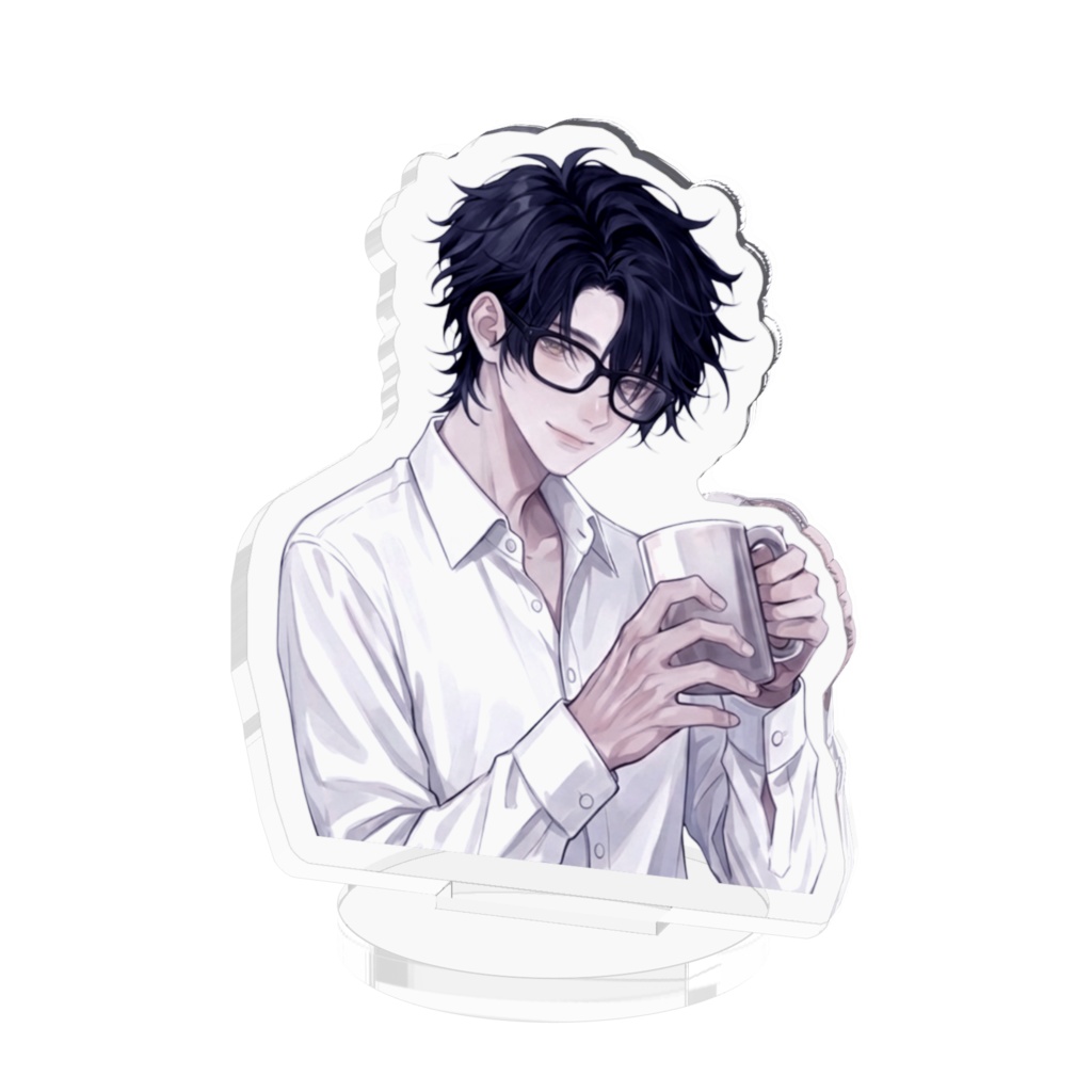 黒髪眼鏡　アクリルフィギュア