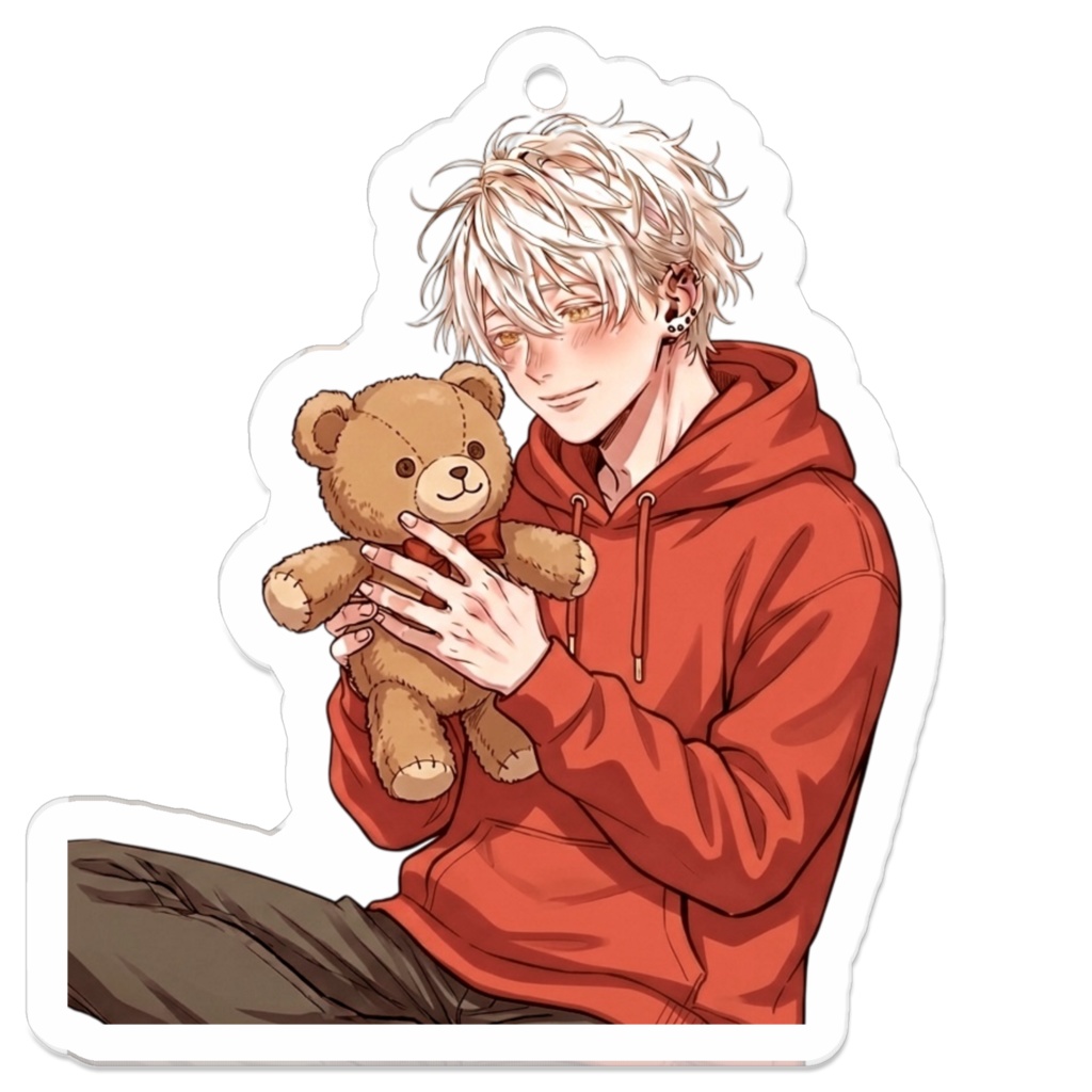 白髮　アクリルキーホルダー