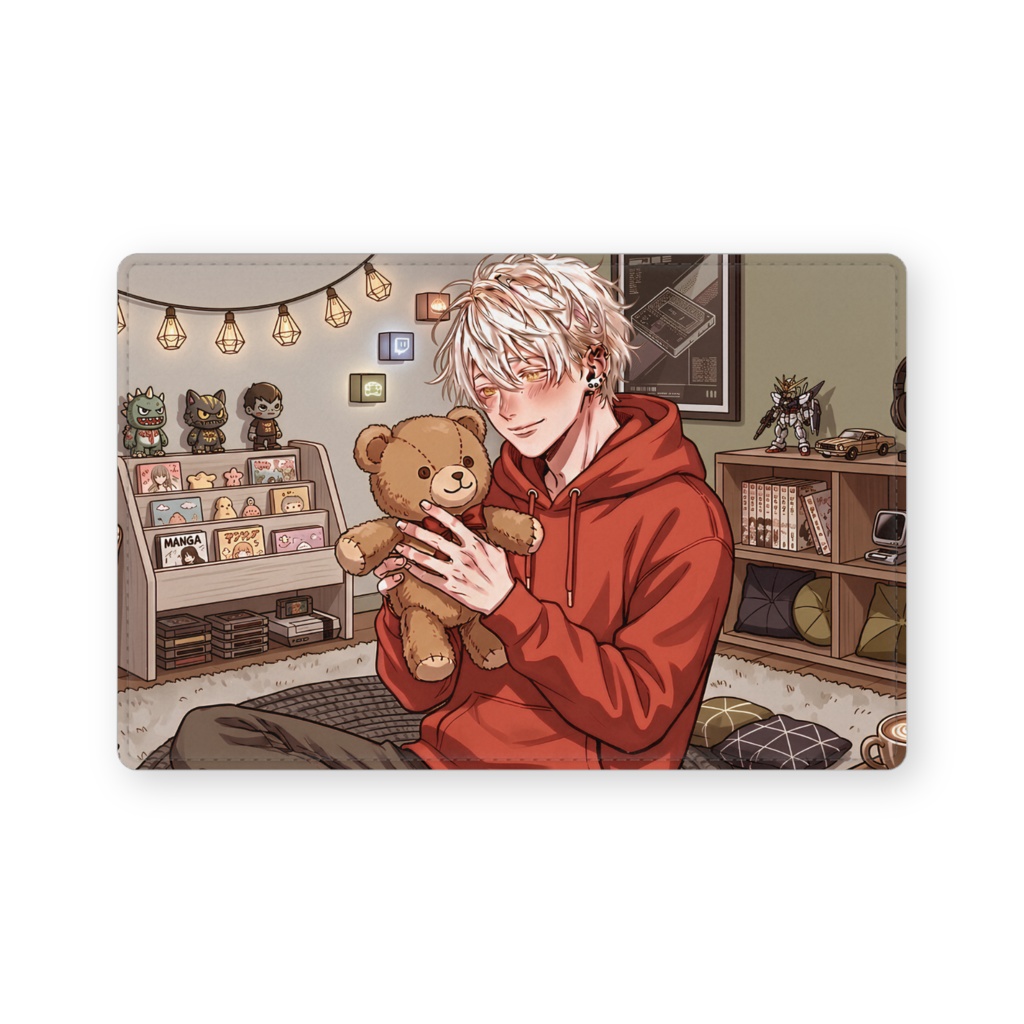 白髮　レザー製名刺入れ