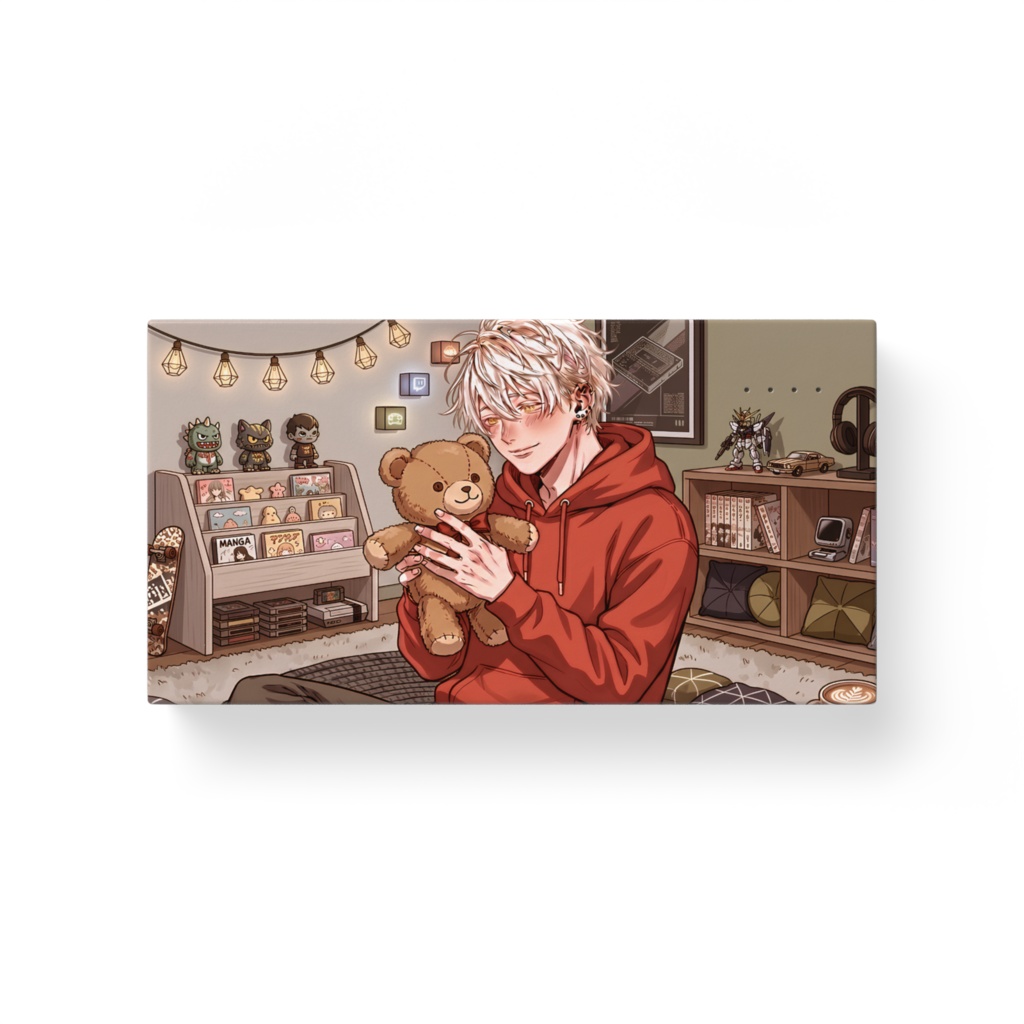 白髮　モバイルバッテリー - 横