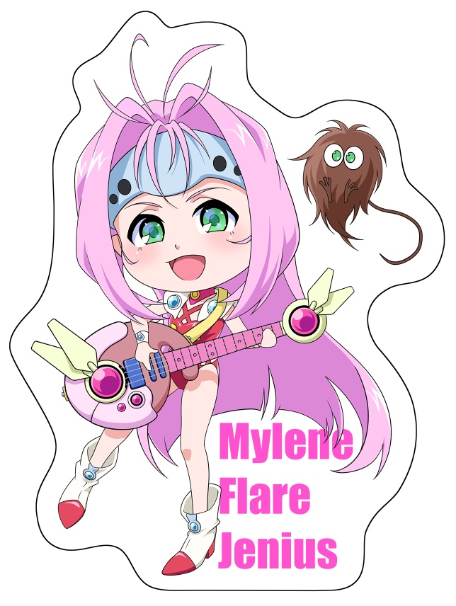 ミレーヌ・F・ジーナス　ダイカットステッカー