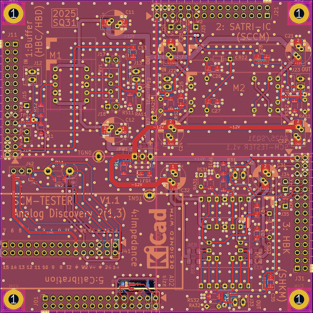 アンプ用部品 テスト作業用基板 SCM-TESTER (ガーバーデータのみ)