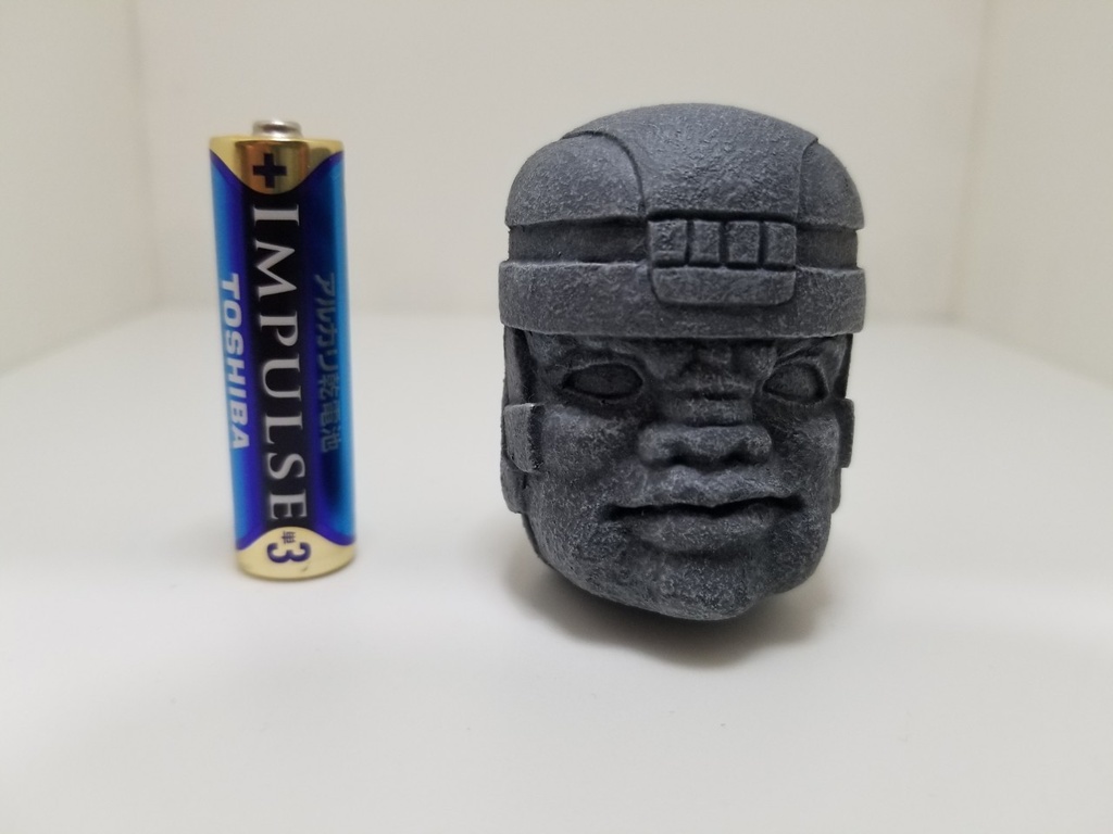 【巨石文明】オルメカ巨石人頭像フィギュア