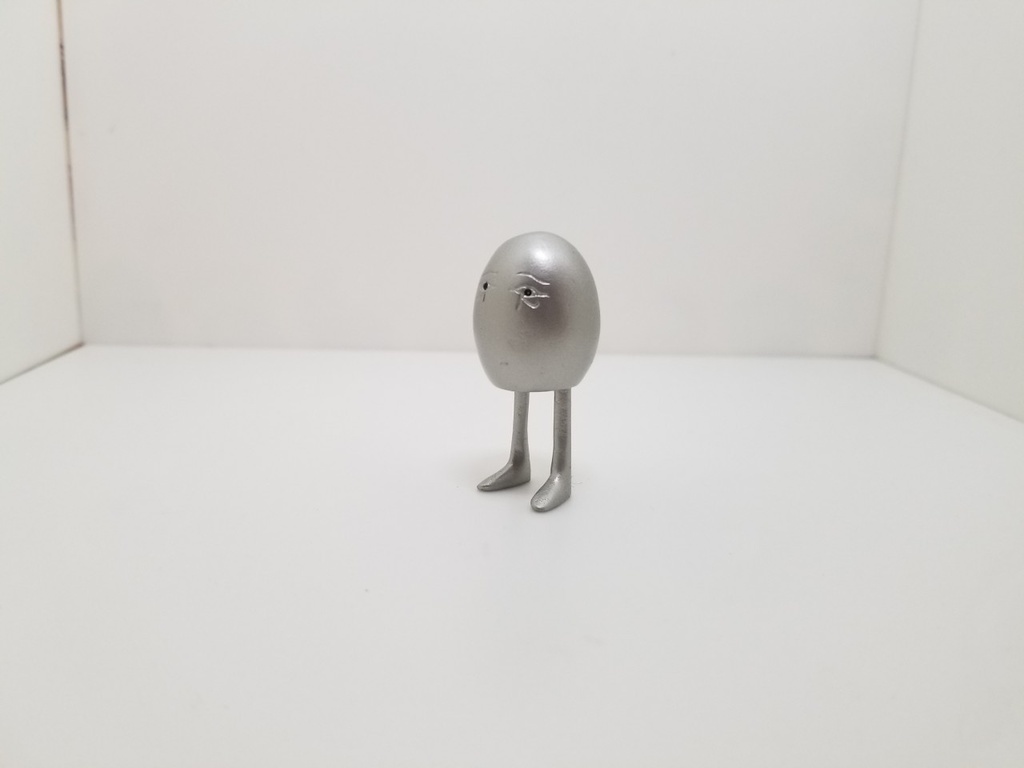 【古代エジプト】メジェド神ミニフィギュア（シルバー）【塗装済みフィギュア】